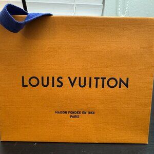 EMPTY Louis Vuitton Paper Shopping Bag, 8 1/2" x  7" x 4 1/2"